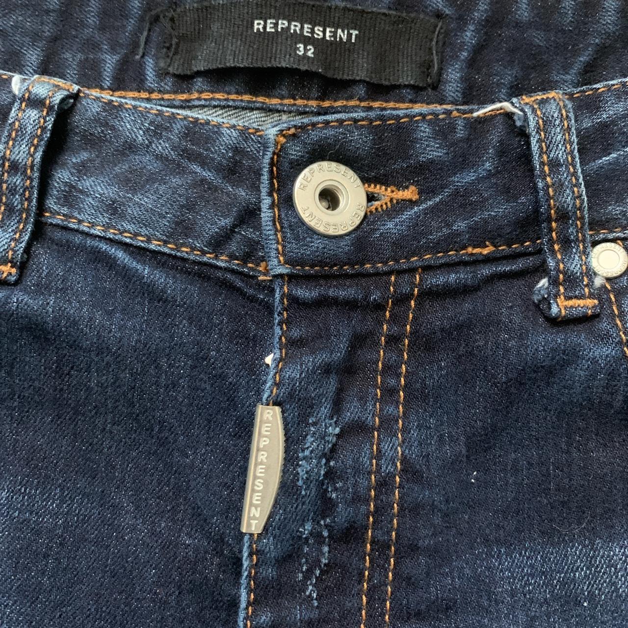 Represent Men's Blue Jeans | Depop