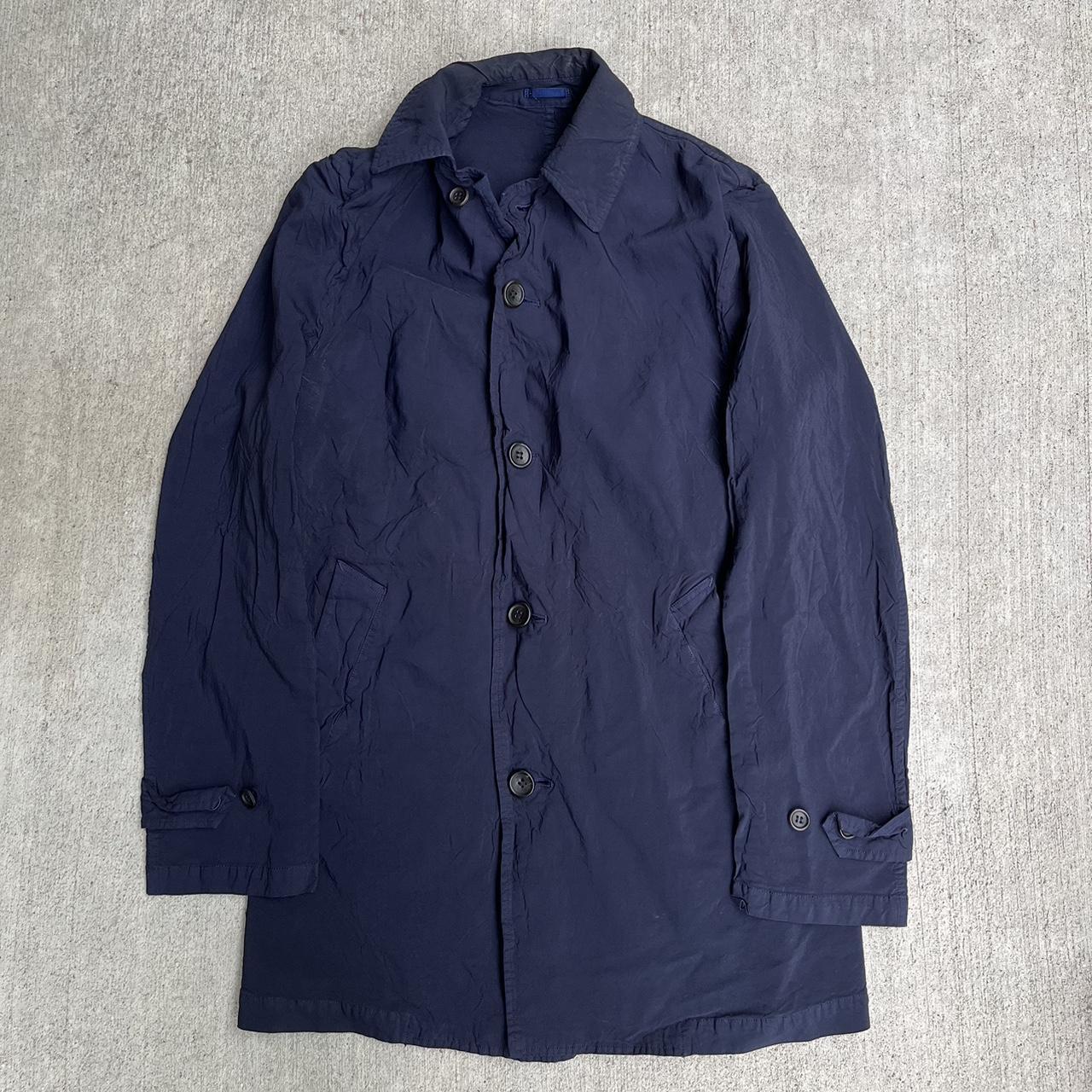 Comme des Garçons Men's Blue and Navy Jacket | Depop