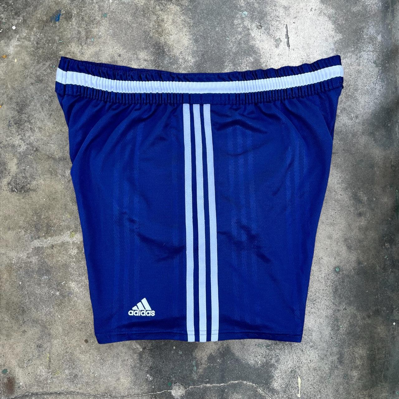 Vintage Adidas Navy Shorts Balenciaga Football -... - Depop