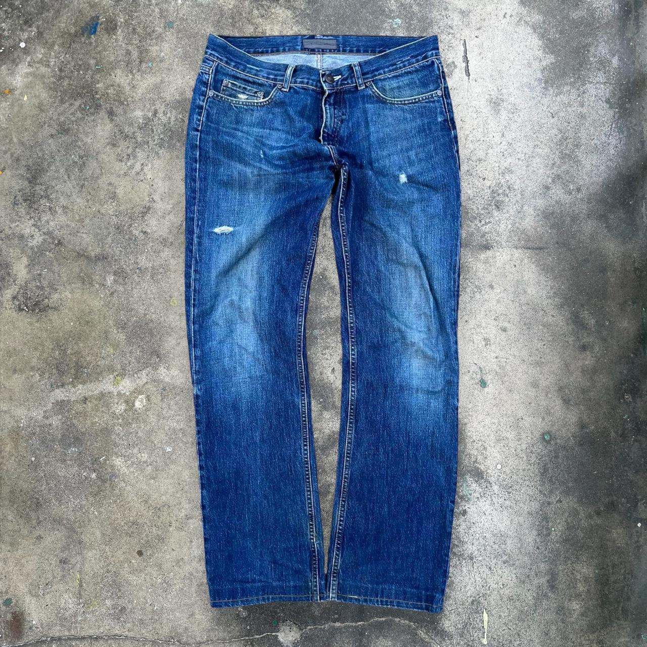 Vintage 90s Acne Jeans Bootcut Stonewashed - Size... - Depop