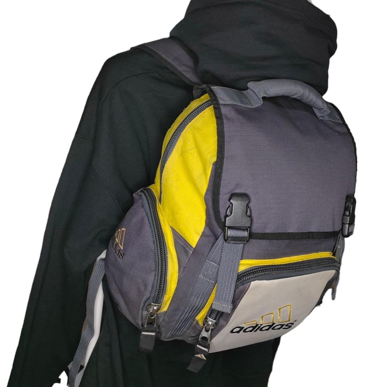 Adidas black and yellow backpack on sale