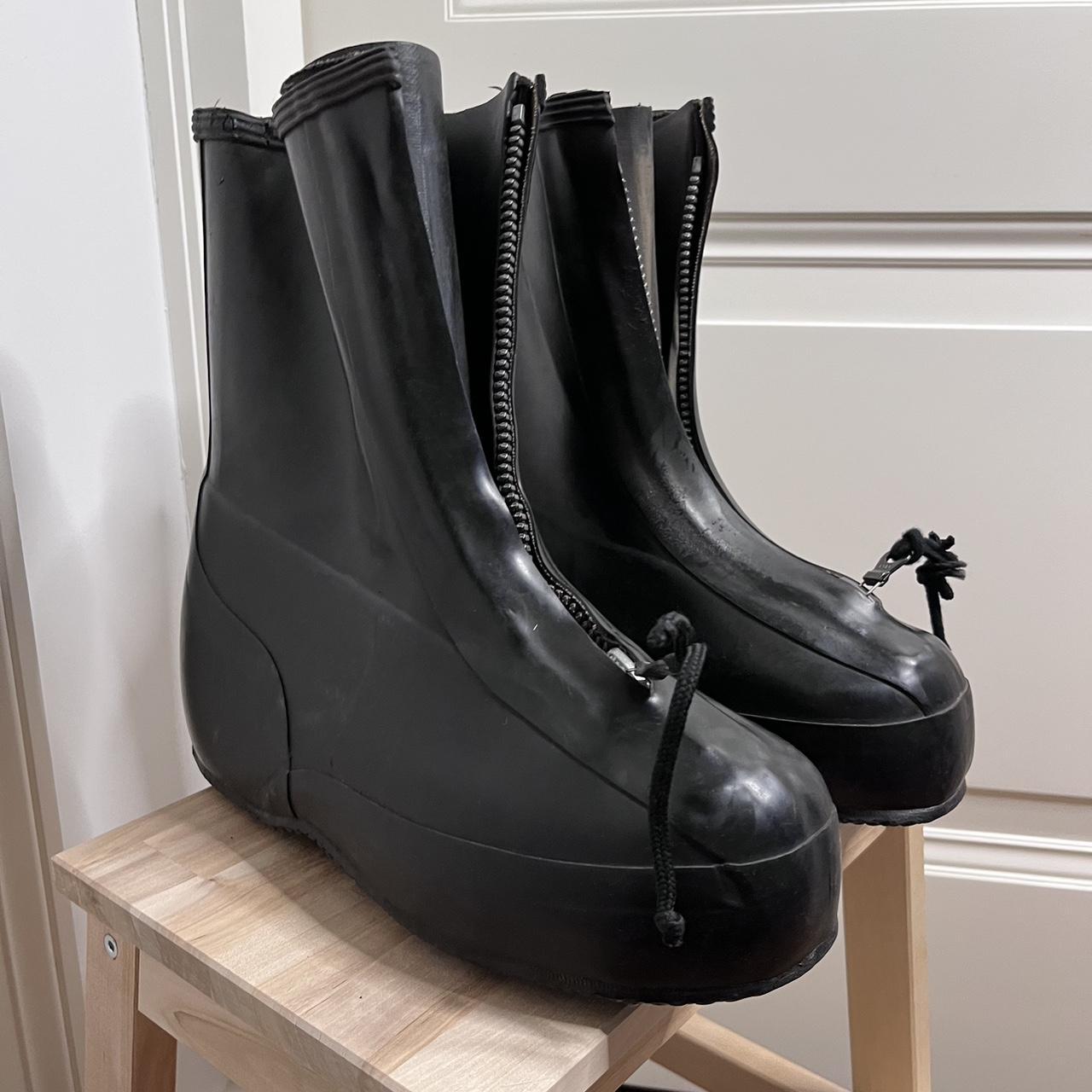 80s Opium Bunny Boots Rubber Combat Army Shoe Covers | Depop