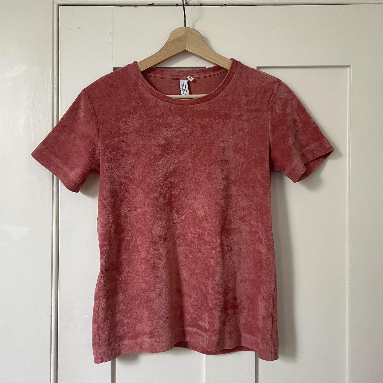 Pink Velvet Style & Other Stories T-Shirt - Women... - Depop