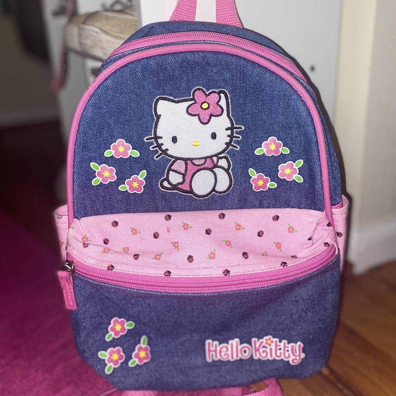 hello kitty pink angel crossbody messenger style bag - Depop