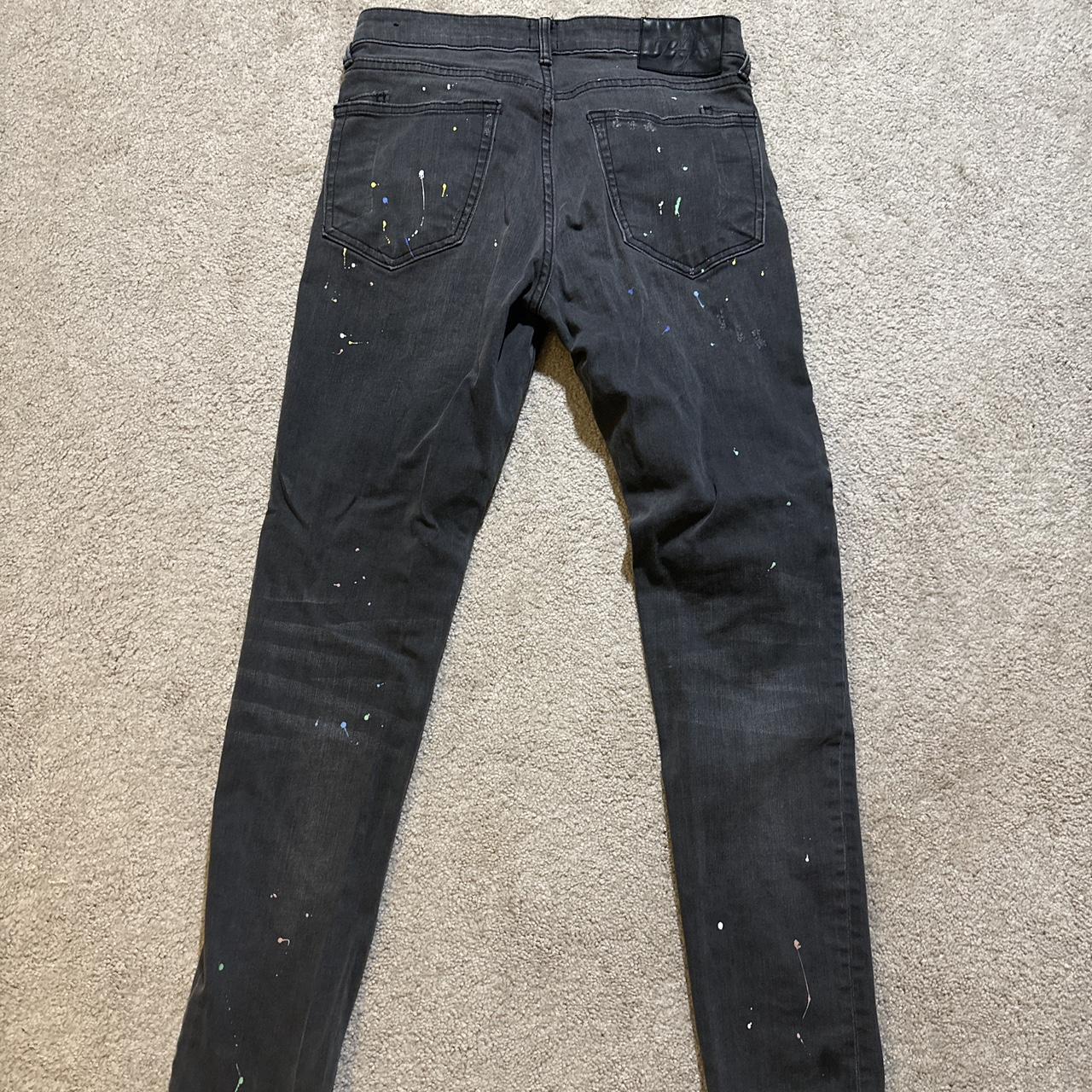 Prps Paint Splattered Skinny Jeans size 32... - Depop