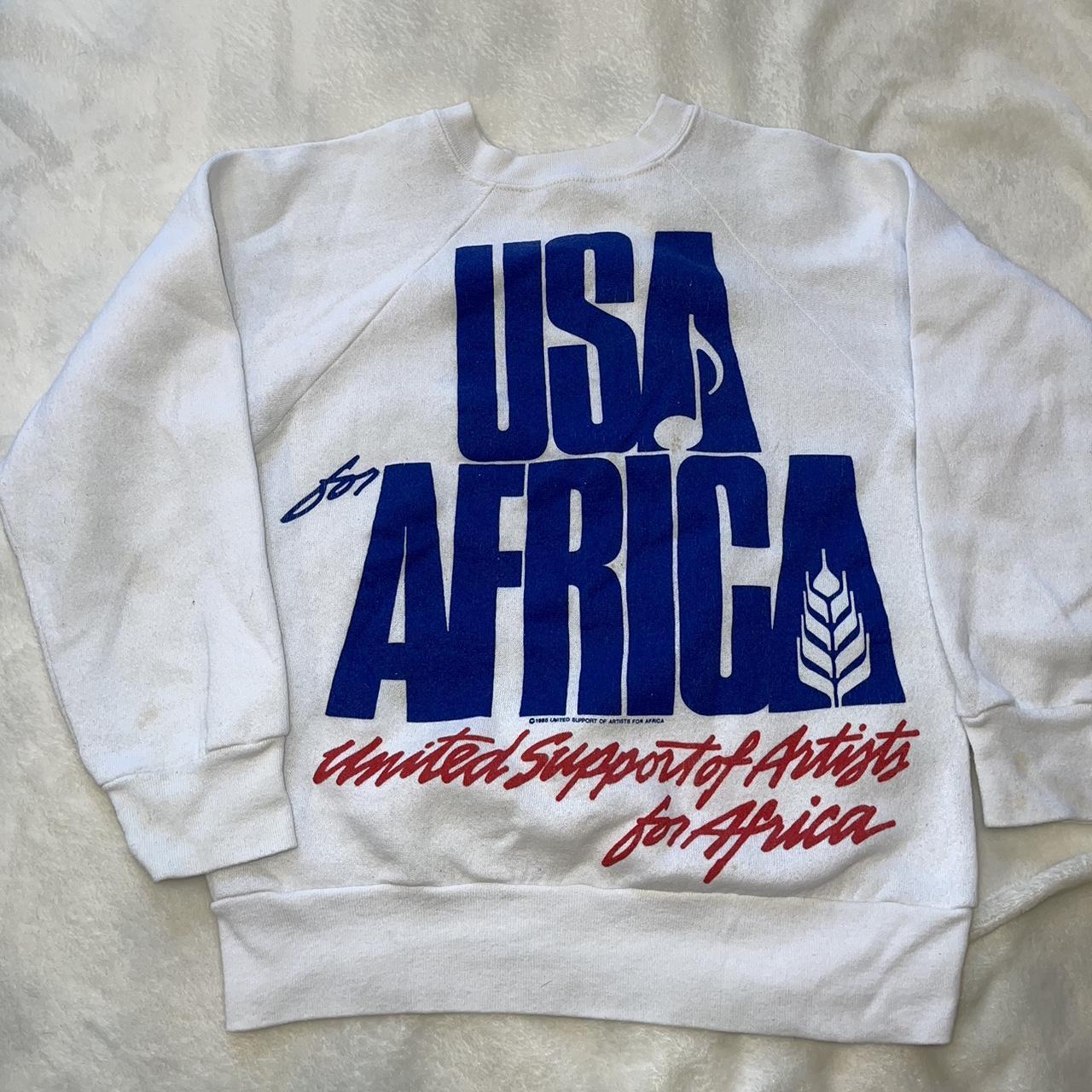 Vintage USA for Africa We Are The World Crewneck Depop