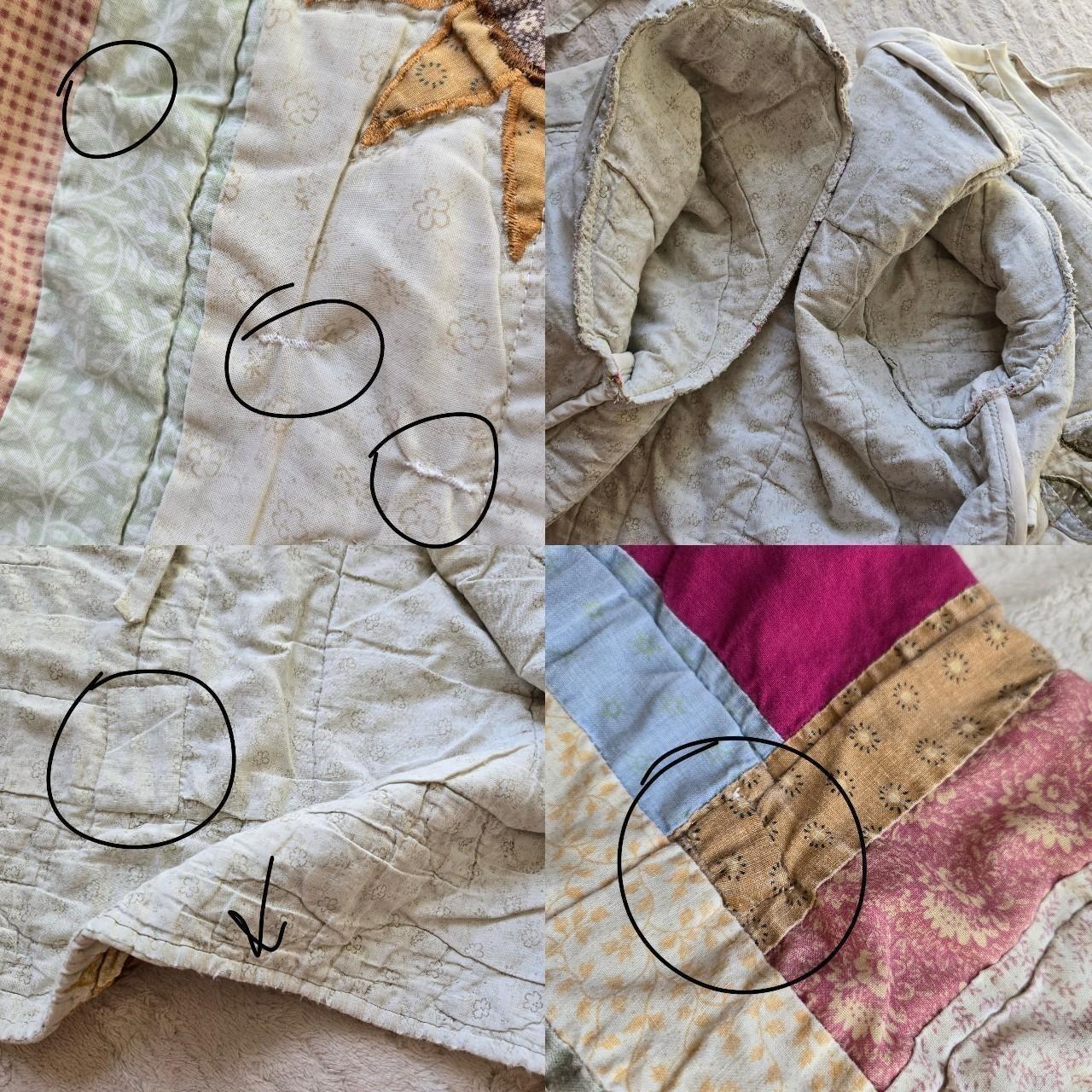 Women's Jacket - Cream/Multi - M – patchwork quil… - image 5