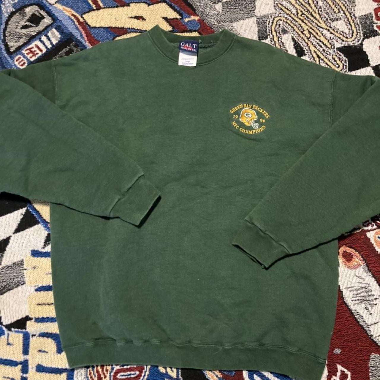 Vintage 90s Galt Sand Green Bay Packers Sweatshirt - Depop