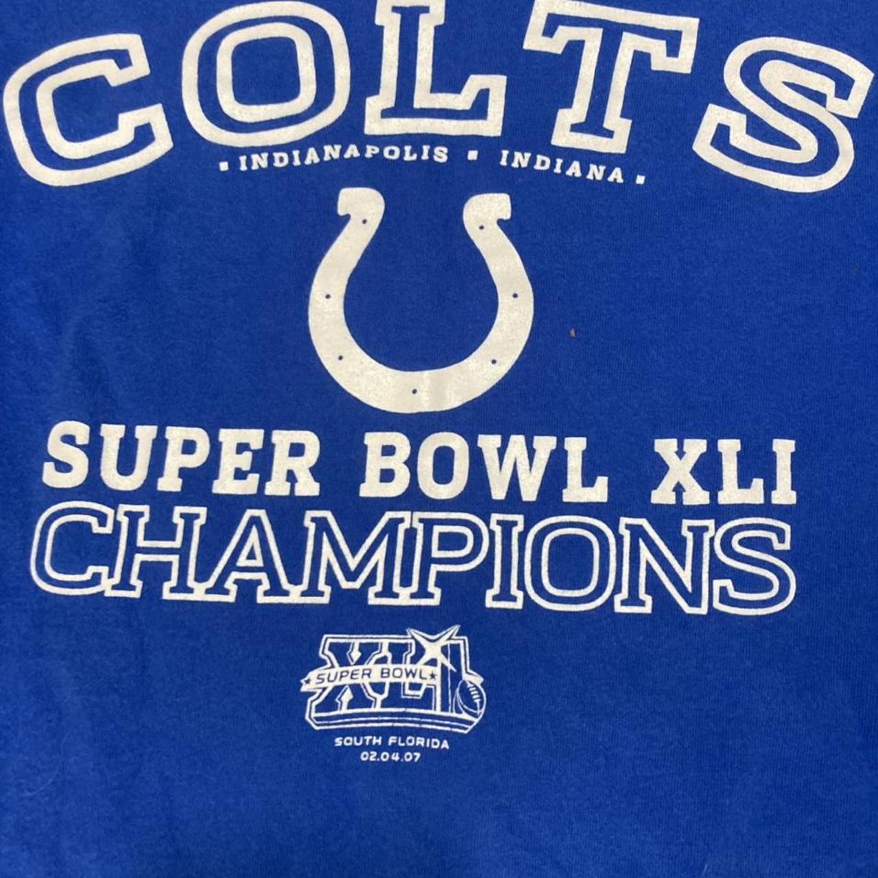 Vintage 07' Indianapolis Colts super bowl champions - Depop