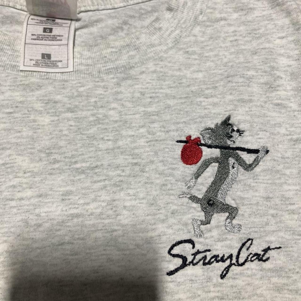 Stray Cat Tom and Jerry Heather Grey Vintage 90s...