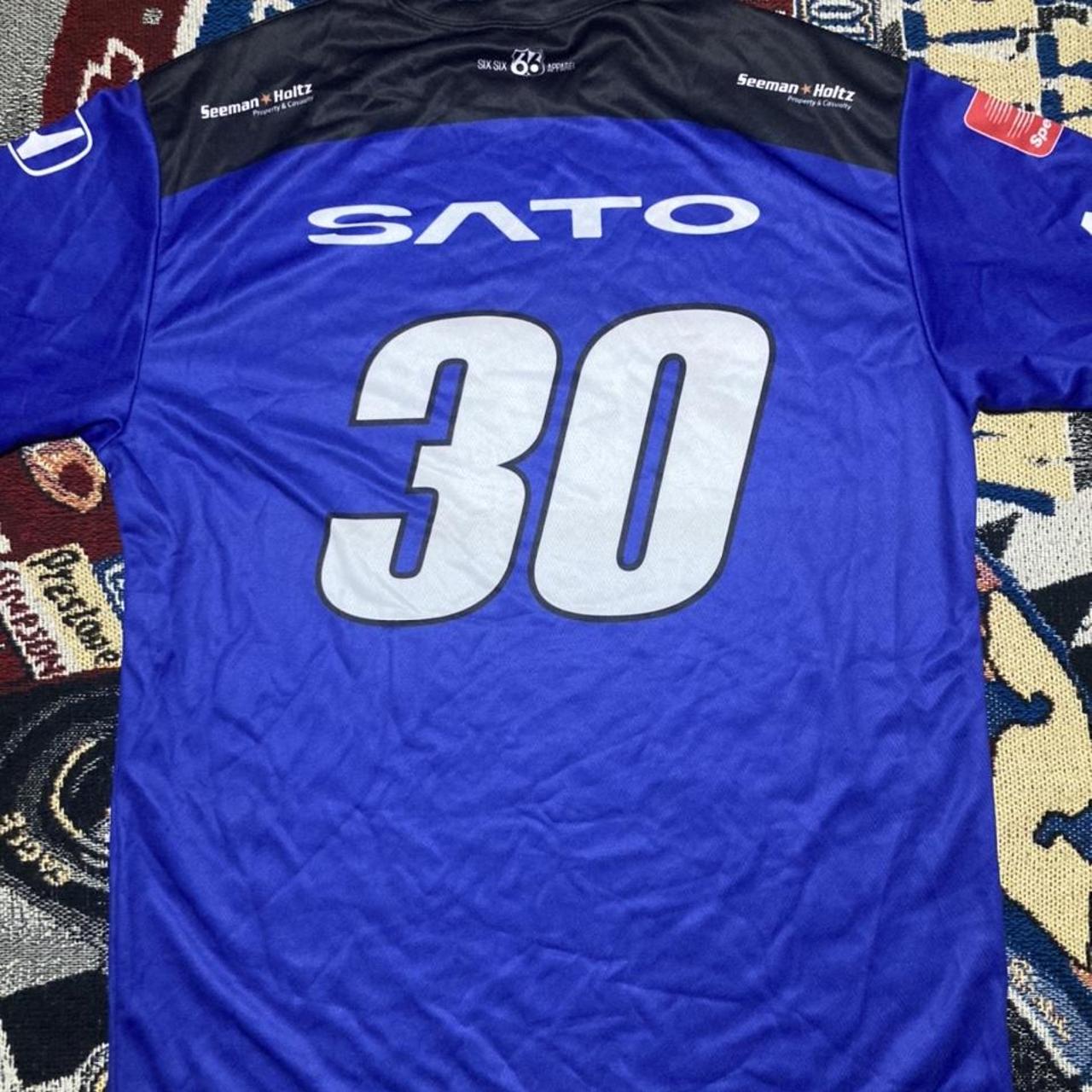 Takuma Sato Racing Honda Jersey Blue Goodyear Large... - Depop