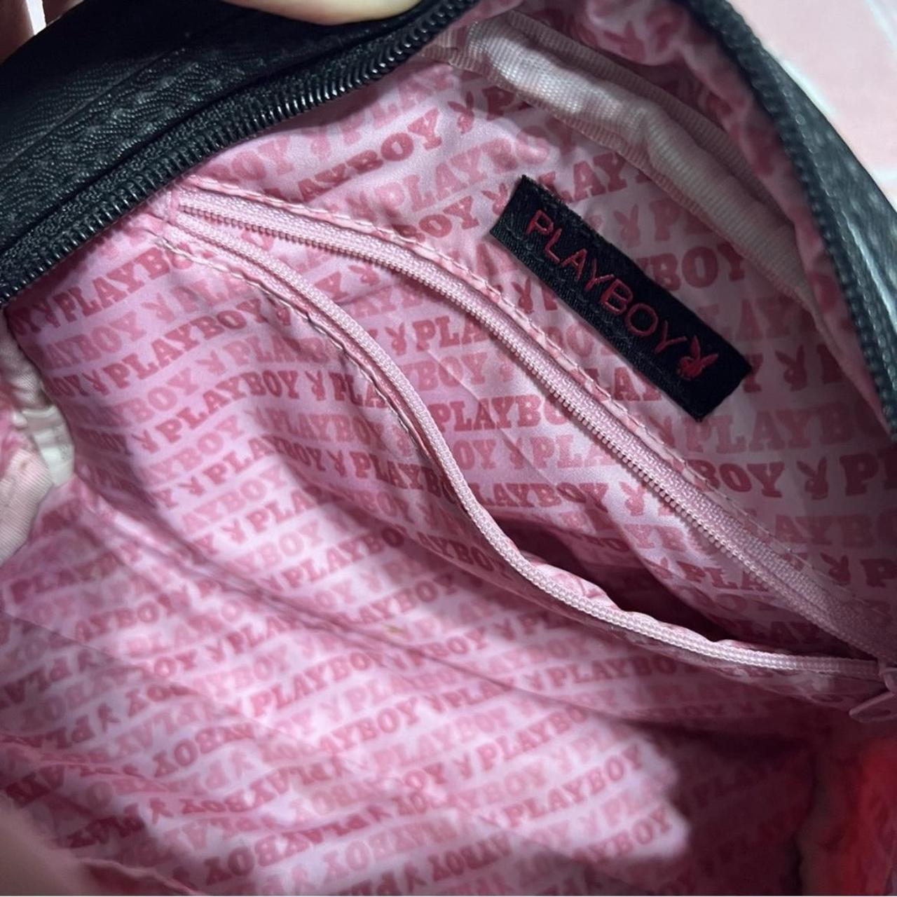 Playboy black with white bunny design small vintage... Depop