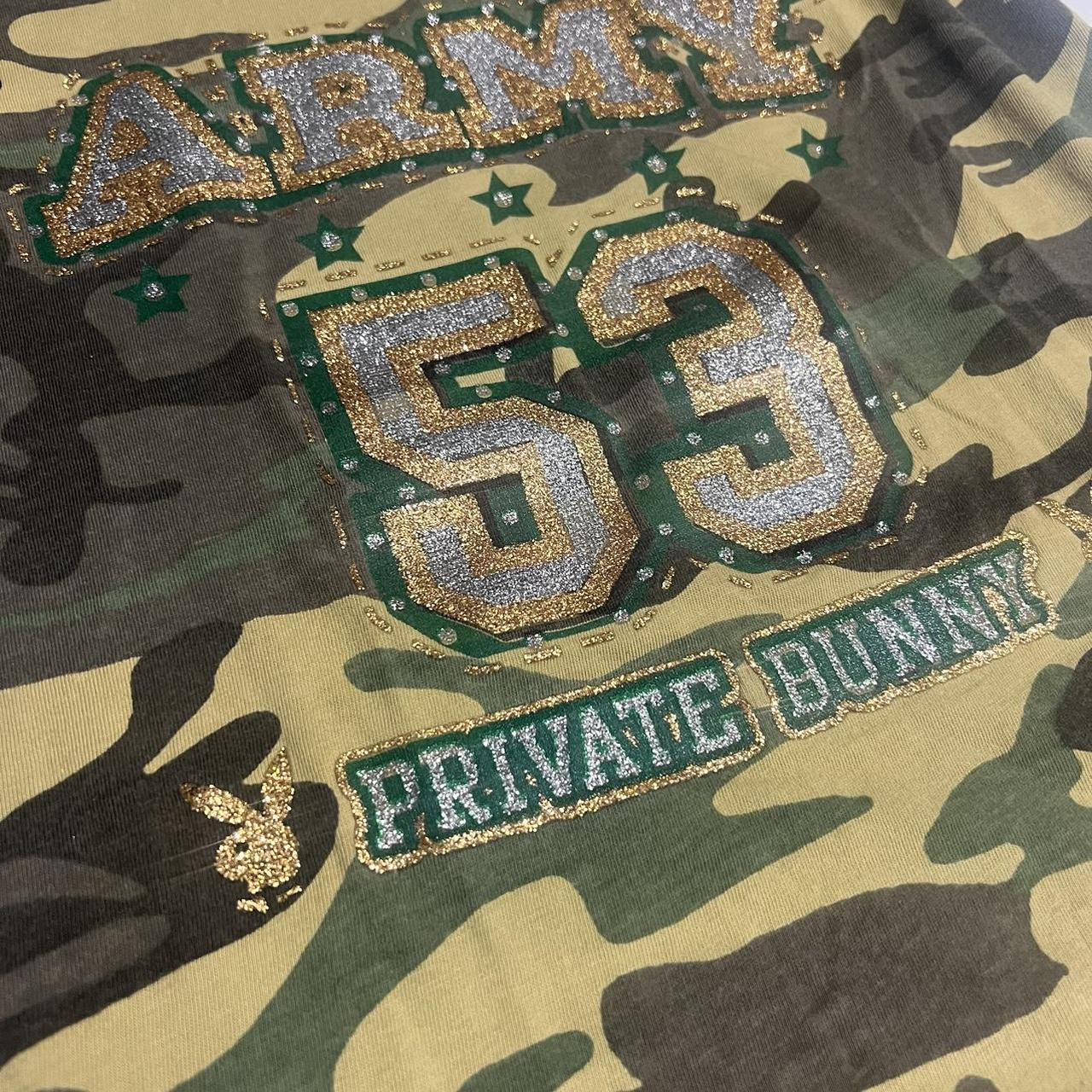 Playboy camo 1953 Army private Bunny glitter... Depop