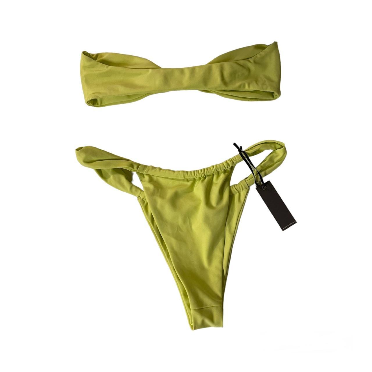 Lovers + Friends Women's Green and Yellow Bikinis-and-tankini-sets (2)