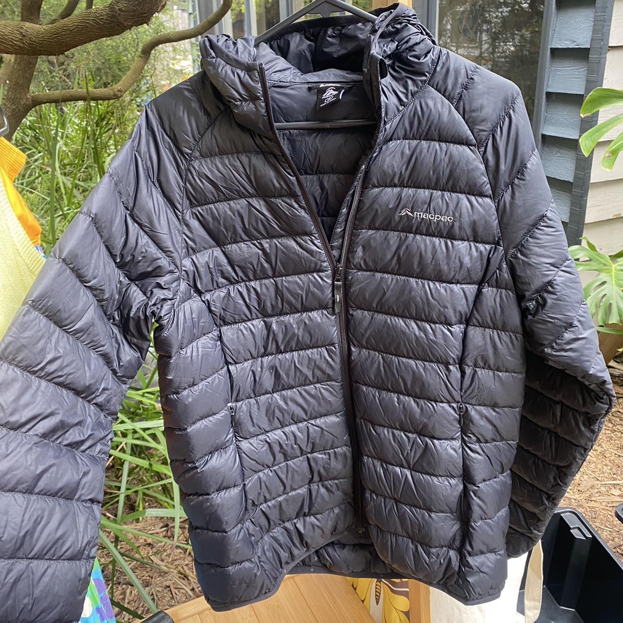 MacPac puffer jacket with hood. Compacts into size... - Depop