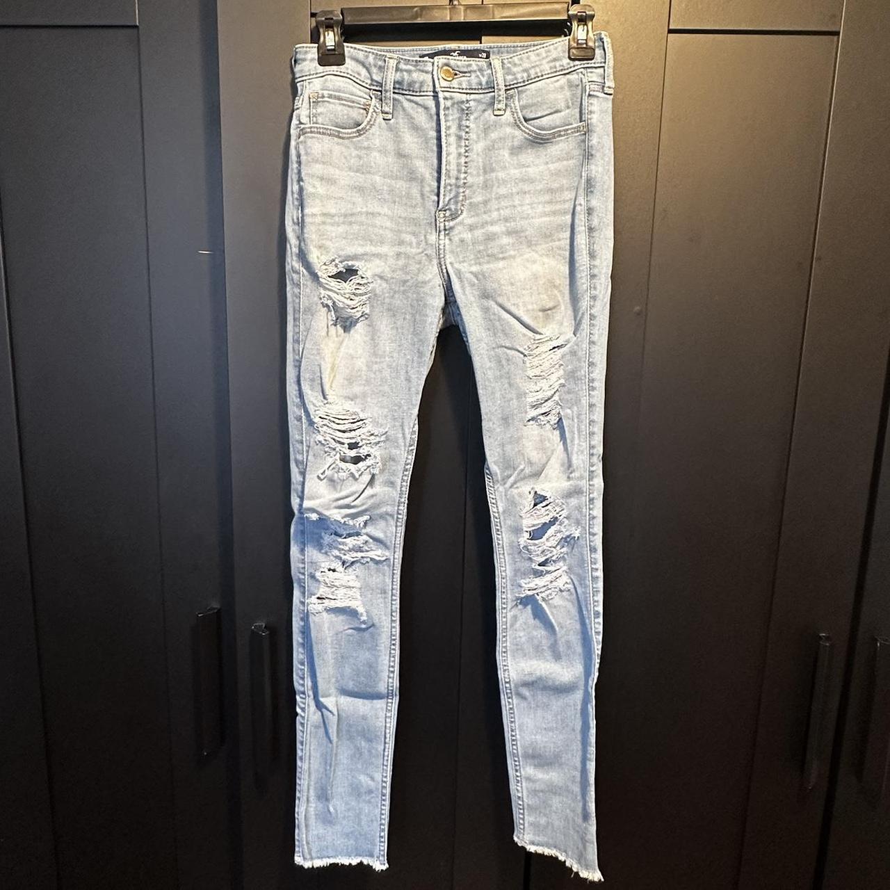 High rise crop on sale super skinny jeans hollister