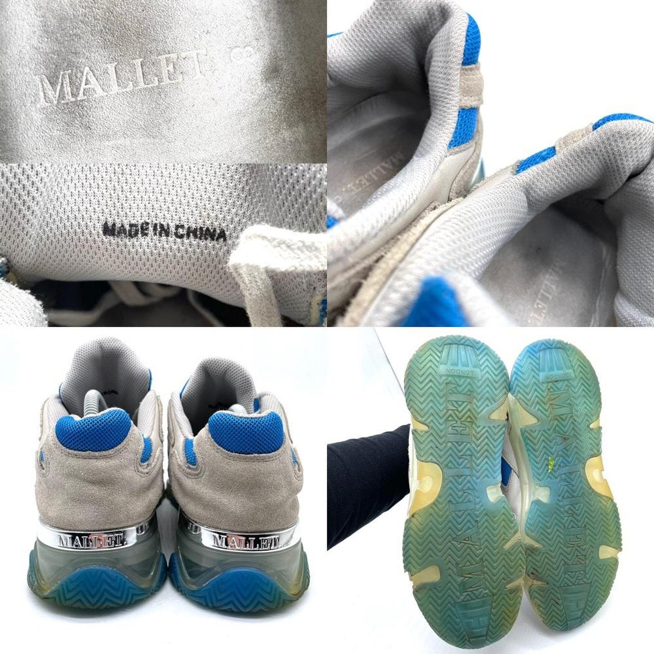 Mallet trainers lace up sneakers shoes Grey blue... Depop