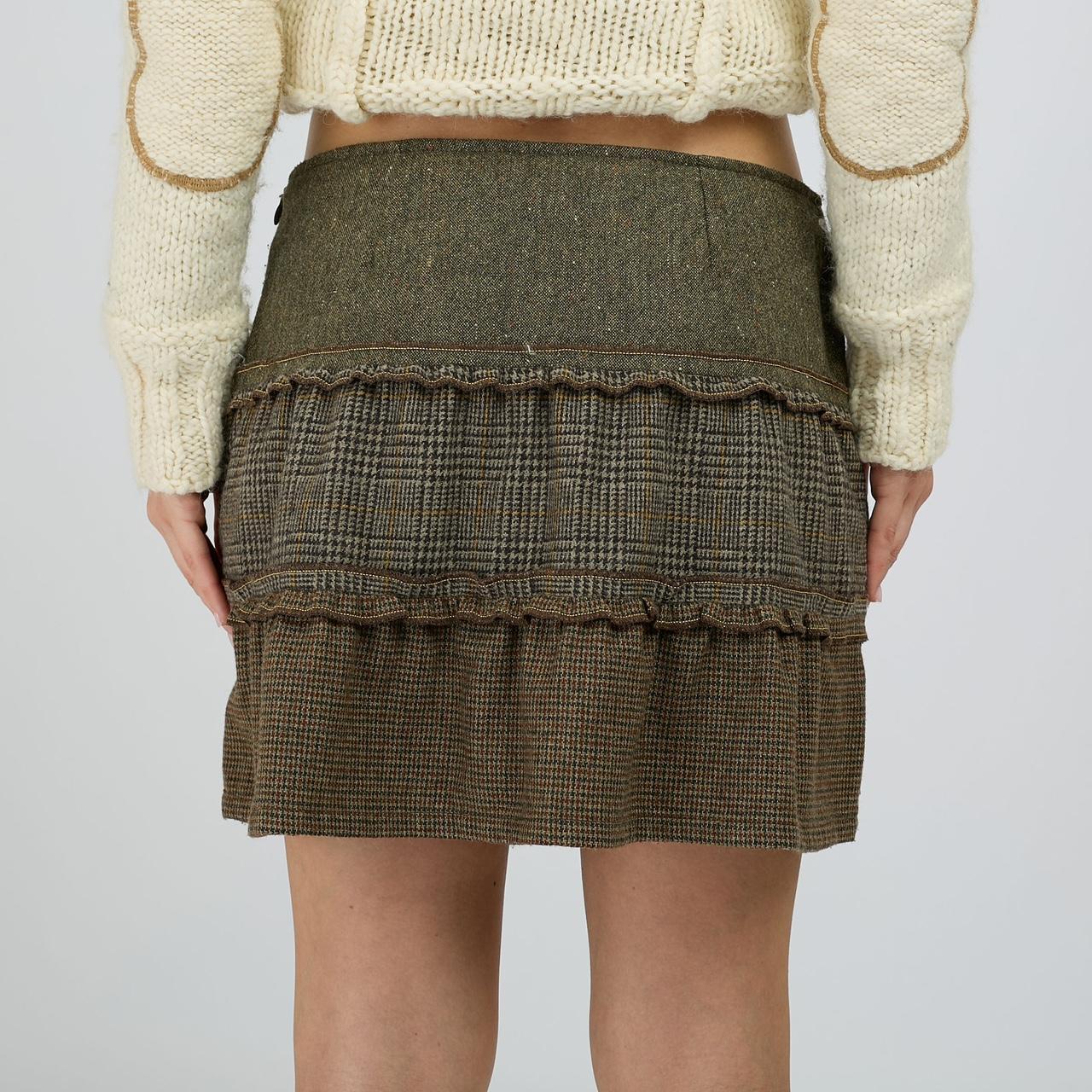 Killah (by Miss Sixty) deconstructed tweed wool mini | Depop