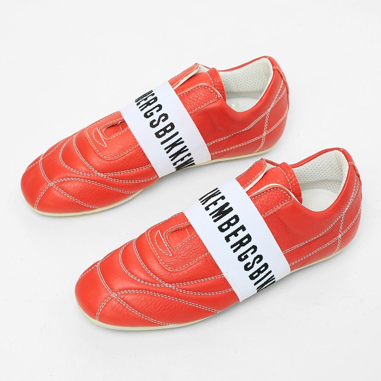Bikkembergs red leather sneakers with