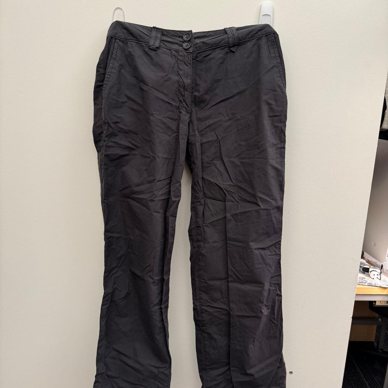 charcoal gray subdued cargo pants. These r midrise w - Depop