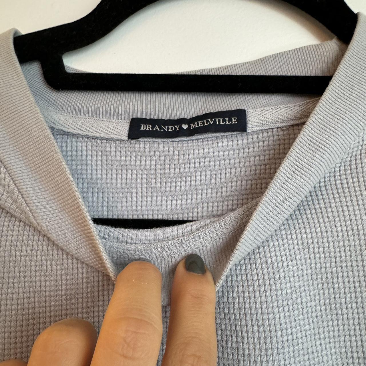 Brandy Melville Cotton Jersey Top Depop