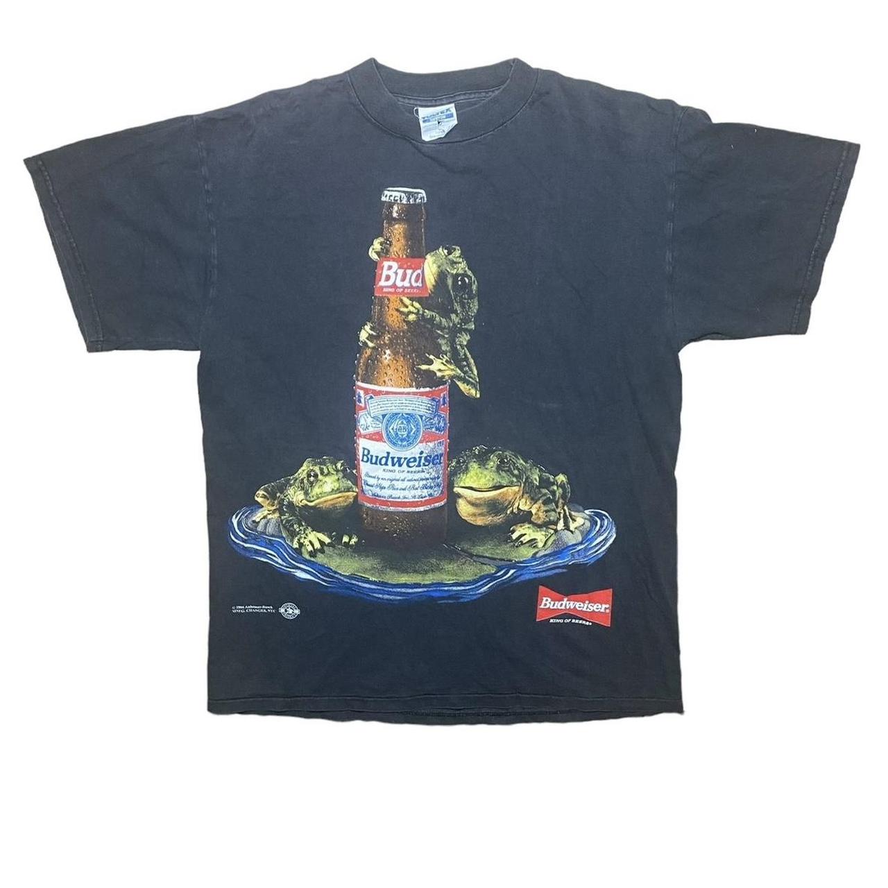 Vintage Budweiser frogs hot promo shirt