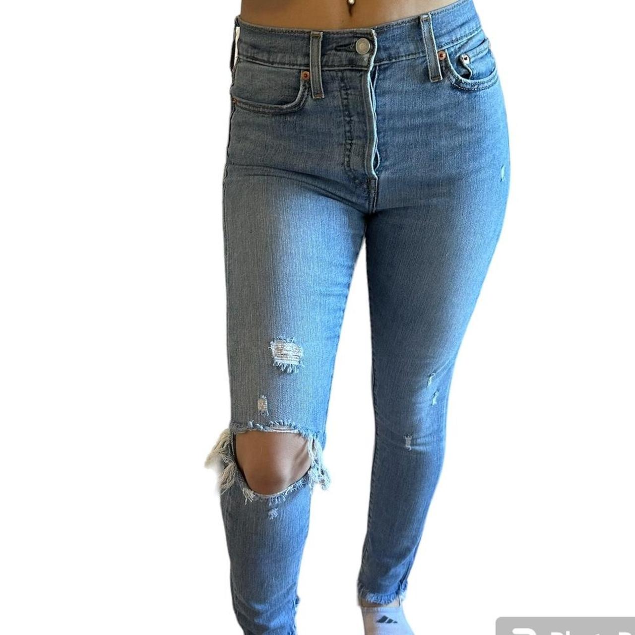 Levi's ripped skinny wedgie cheap jeans