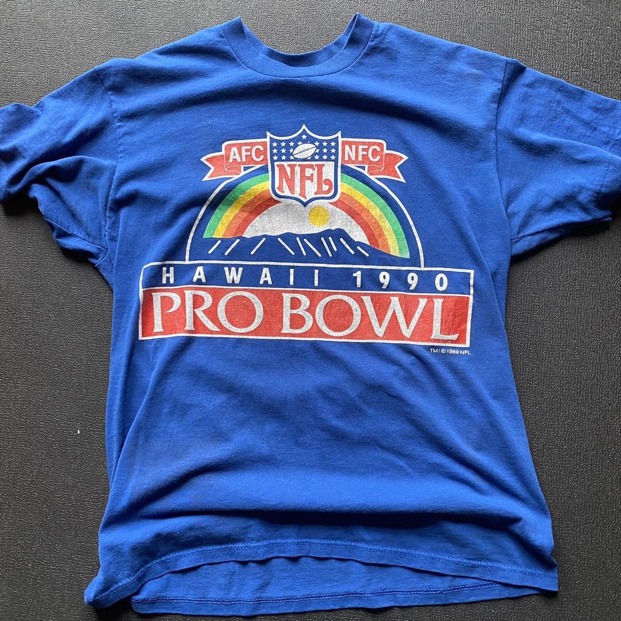 Nfl football pro bowl vintage blue Hawaii t shirt - Depop