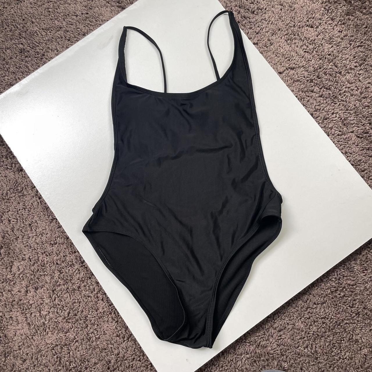 Womens Black Swimsuit One Piece Depop