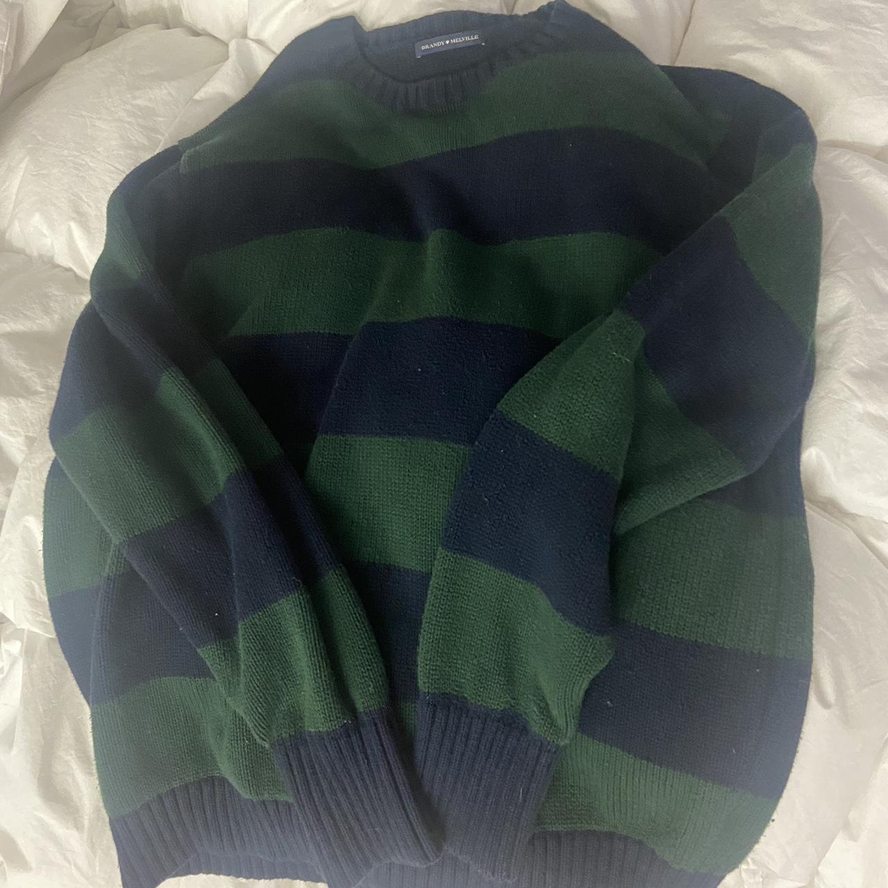 Brandy Melville Women's Blue and Green Jacket Depop