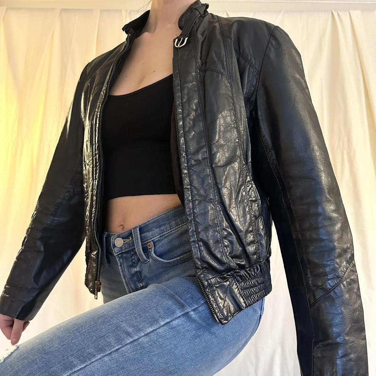 Price Reduced- Vintage outlet Leather Jacket