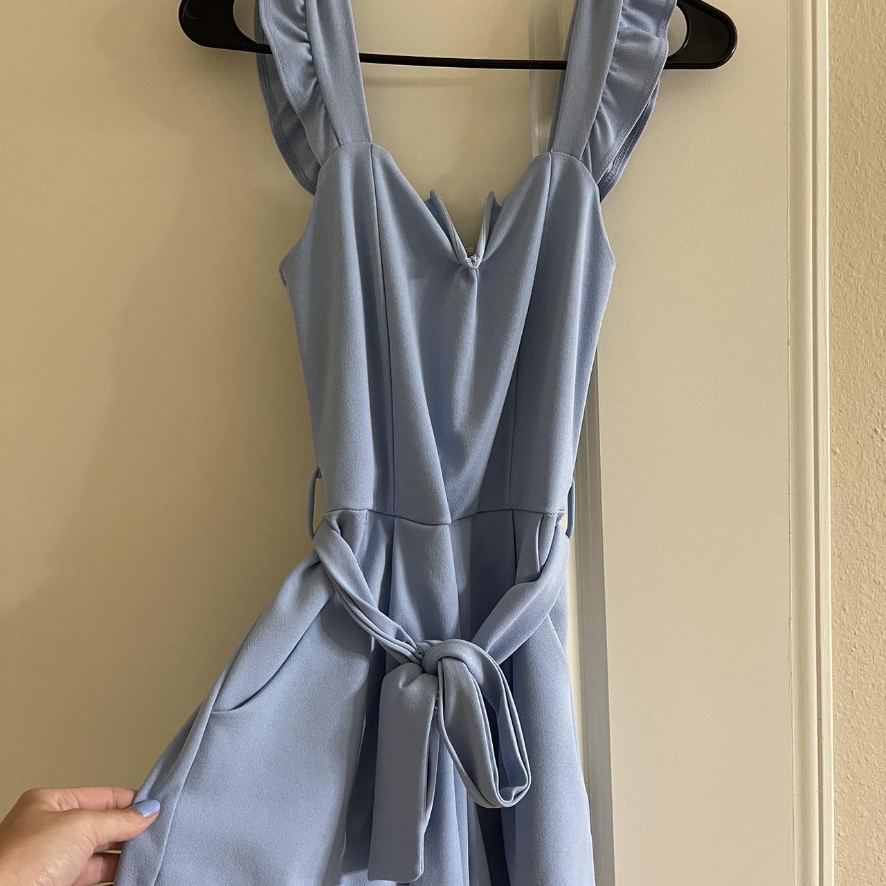 Super cute light blue romper from a boutique. Only... Depop