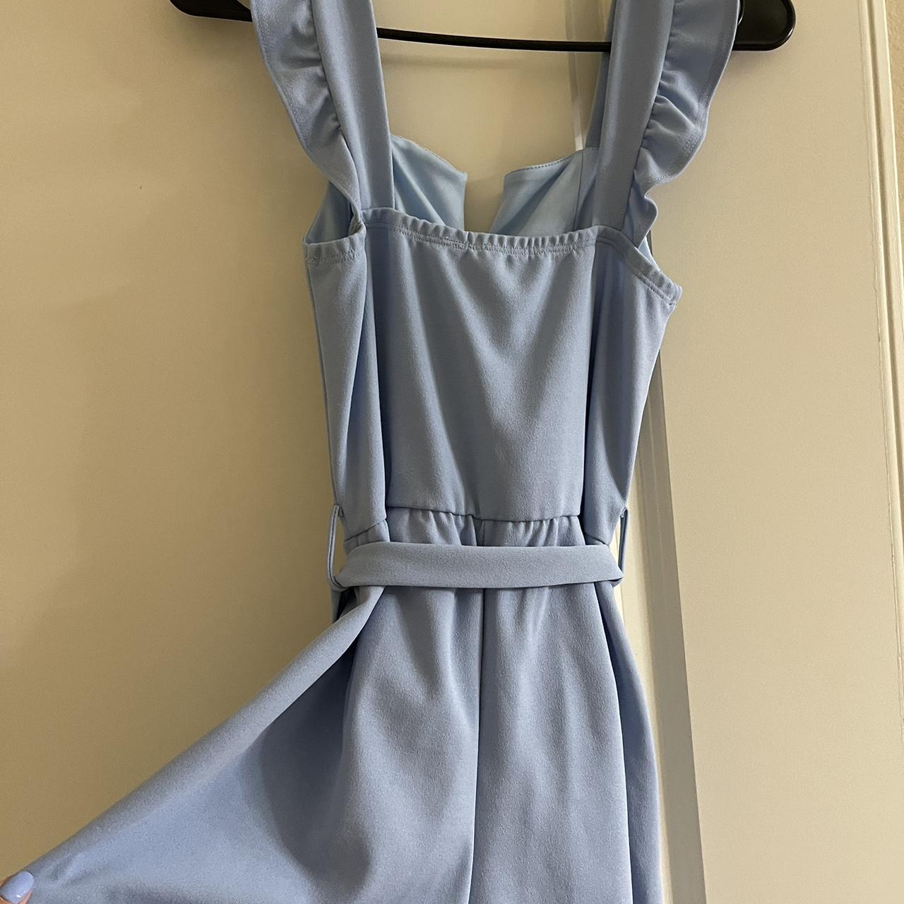 Super cute light blue romper from a boutique. Only... Depop