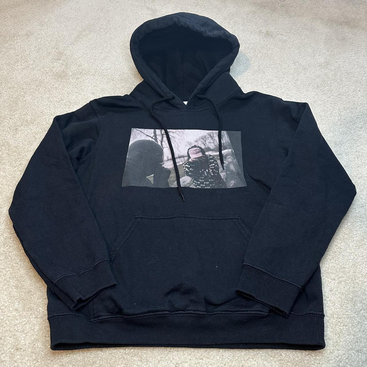 Women's Black and Grey Hoodie | Depop