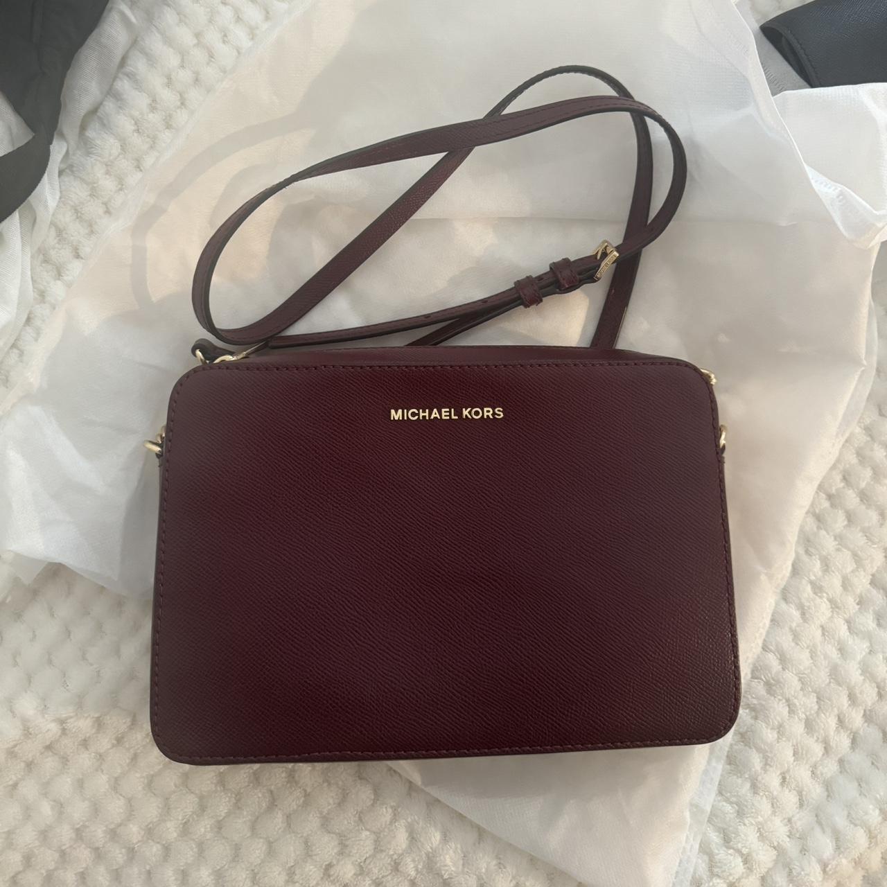 Michael kors purse oxblood best sale