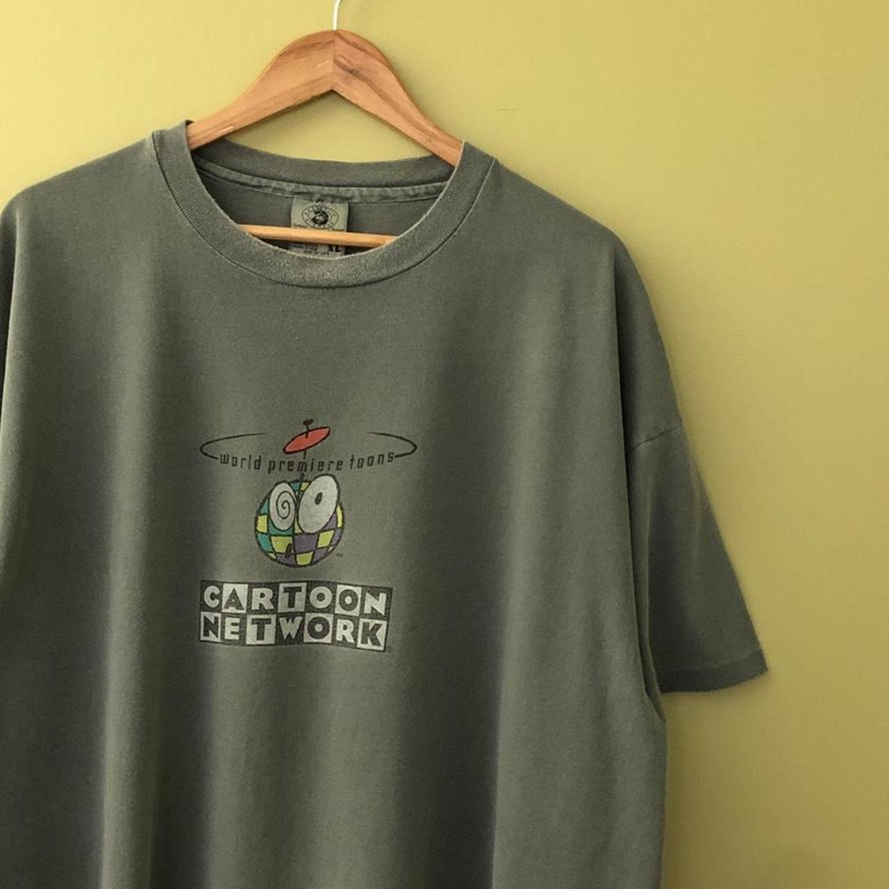 Vintage Cartoon Network Graphic T Shirt Grey... - Depop