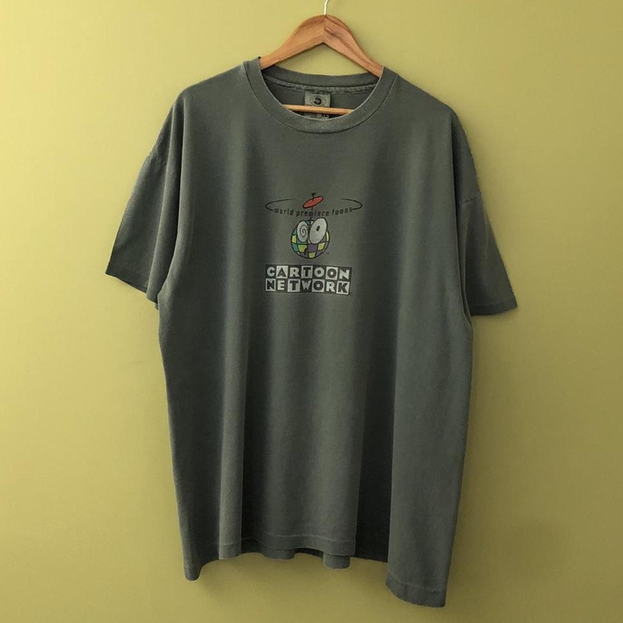 Vintage Cartoon Network Graphic T Shirt Grey... - Depop