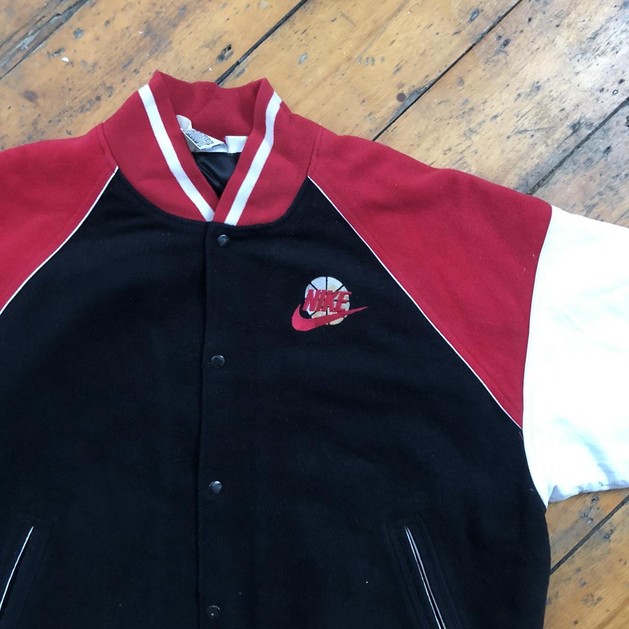 Nike Men's Red and Black Jacket | Depop