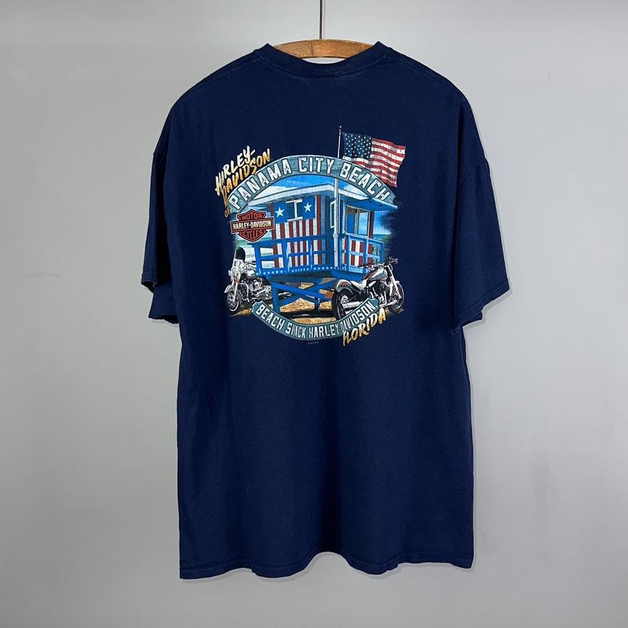 Vintage 00s Harley Davidson Panama City Graphic T... - Depop