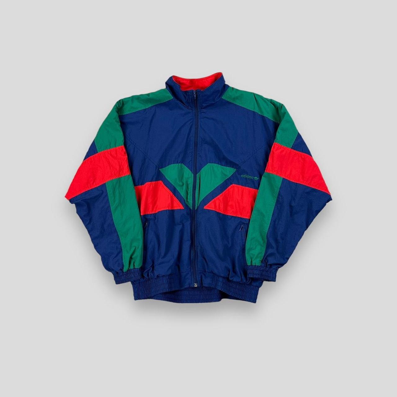 Vintage 80s Adidas Track Jacket Windbreaker