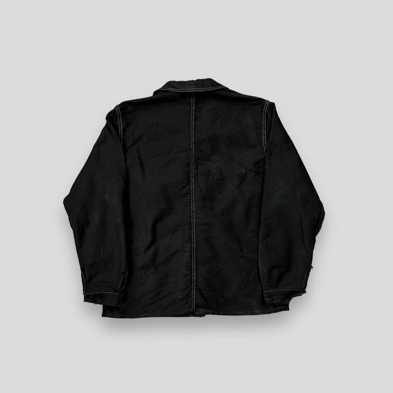 ジャケット・アウター 30s French Vintage Black Cotton Coat 1920-30s】