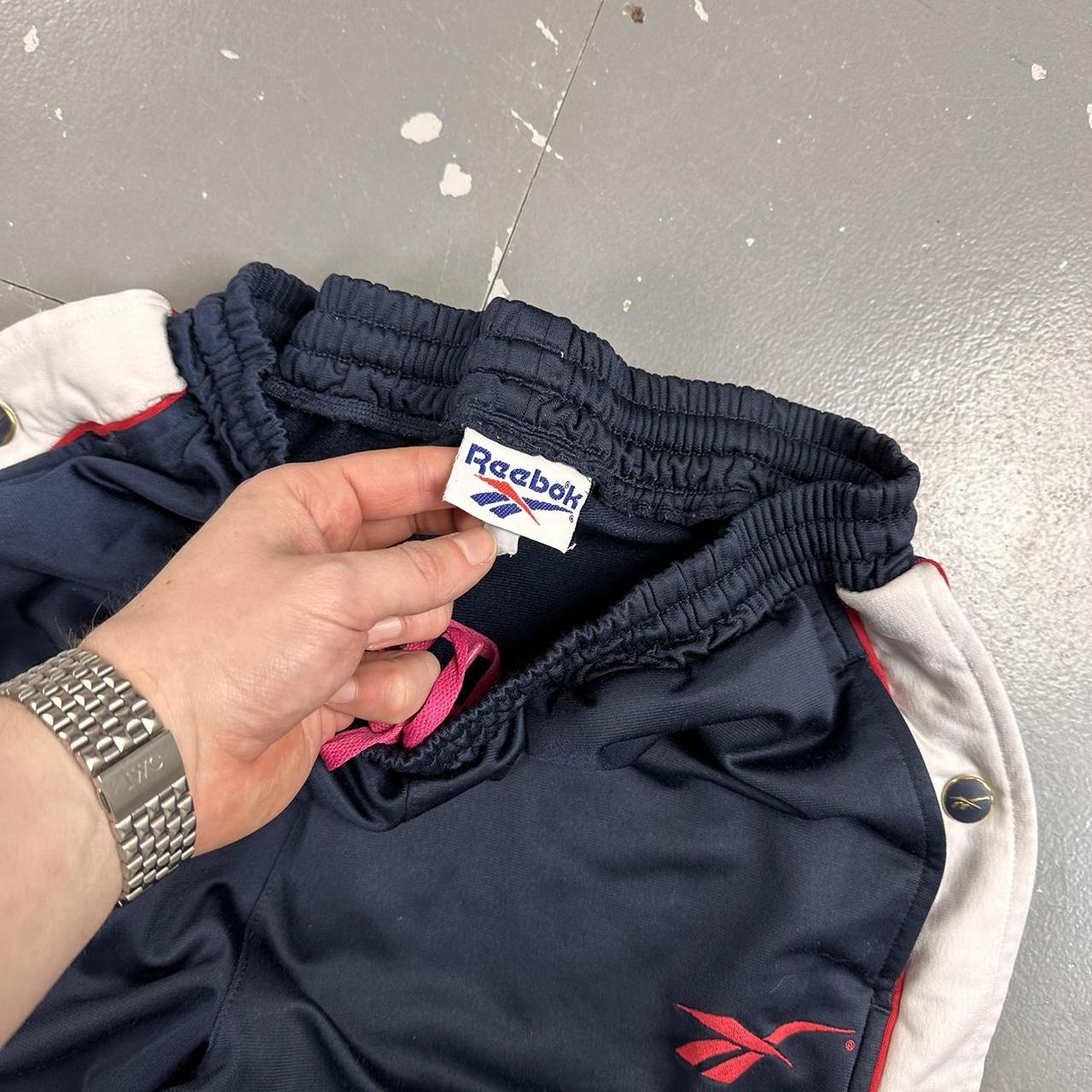 Vintage 90s Reebok Popper Baggy Joggers