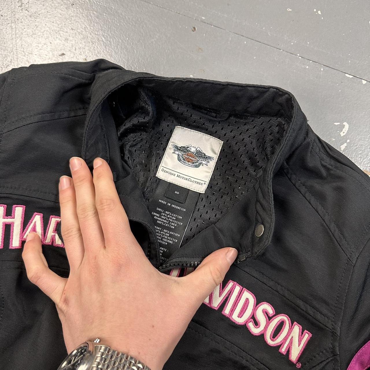 Vintage 00s Harley Davidson Bomber Jacket Black | Depop