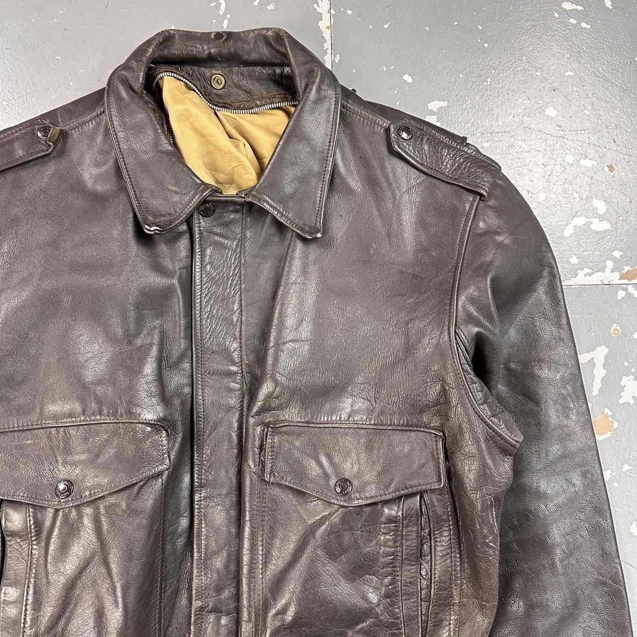Vintage Schott A2 Horsehide Leather Bomber Jacket | Depop