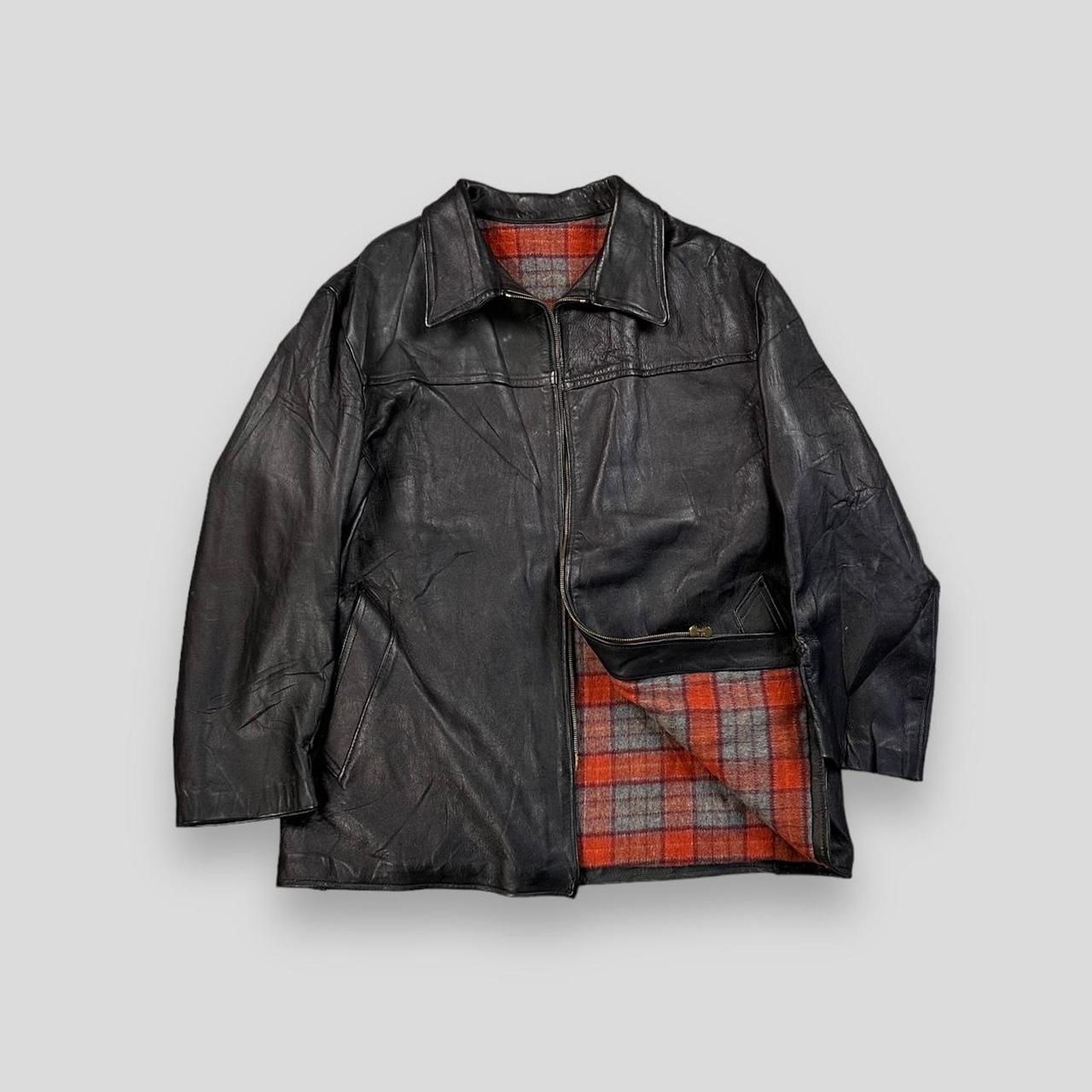 11,000円60's French leather carjacket 70's