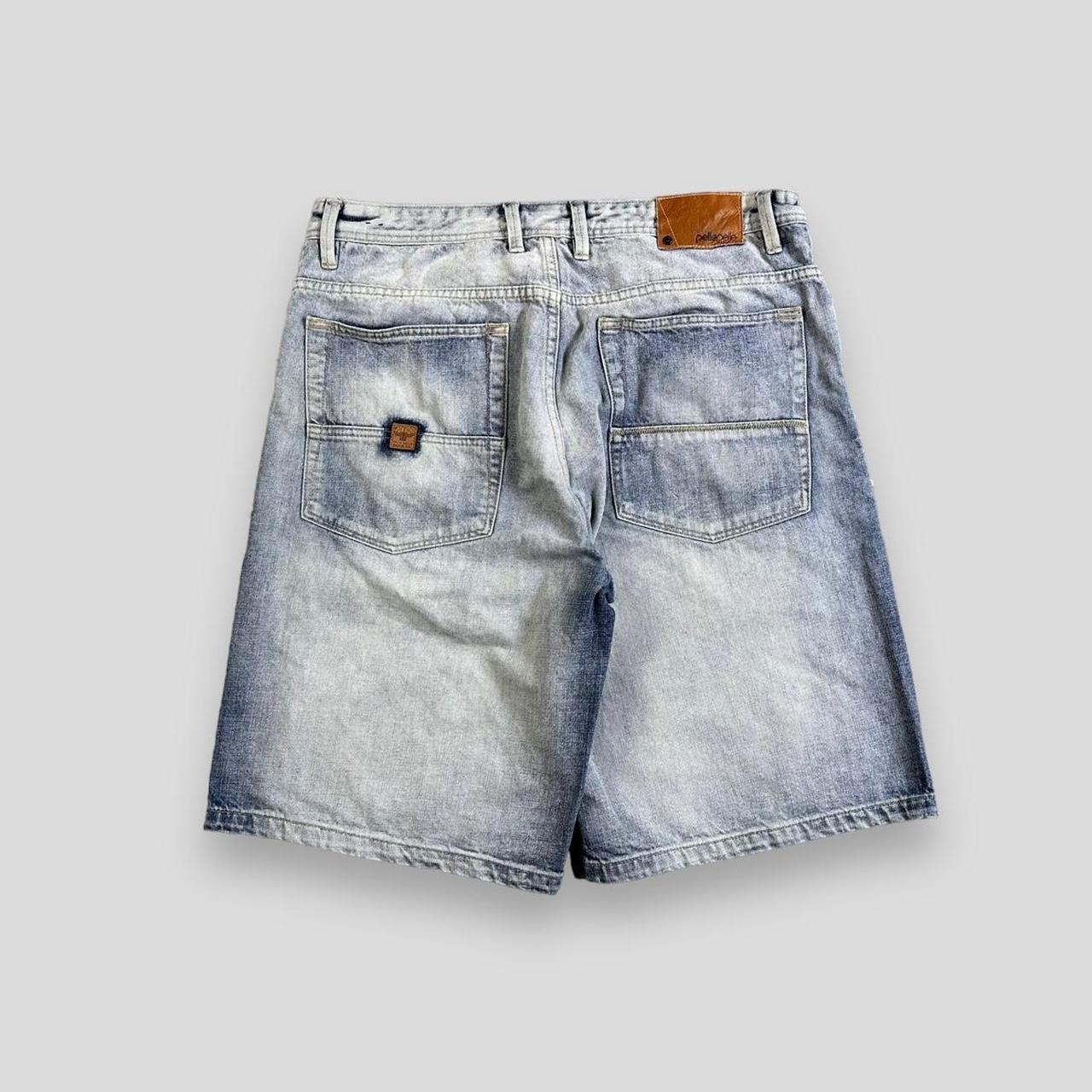 Vintage 90s Pelle Pelle Baggy Carpenter Jorts Blue | Depop
