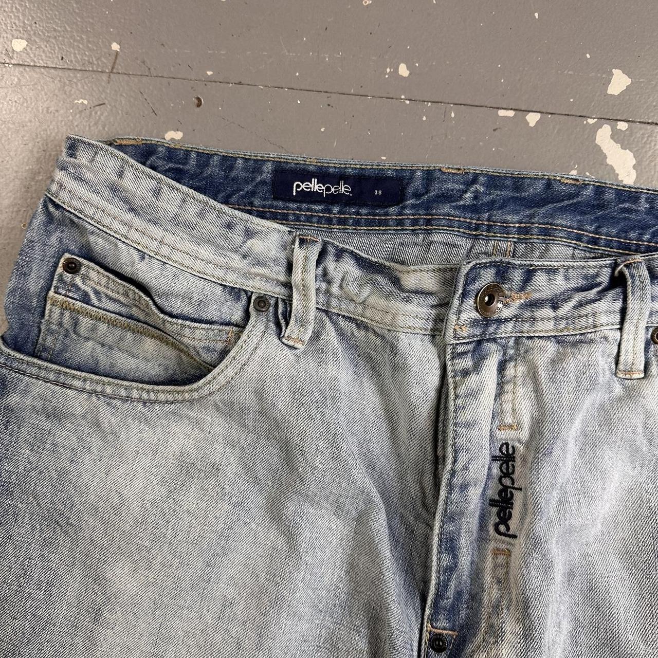 Vintage 90s Pelle Pelle Baggy Carpenter Jorts Blue | Depop