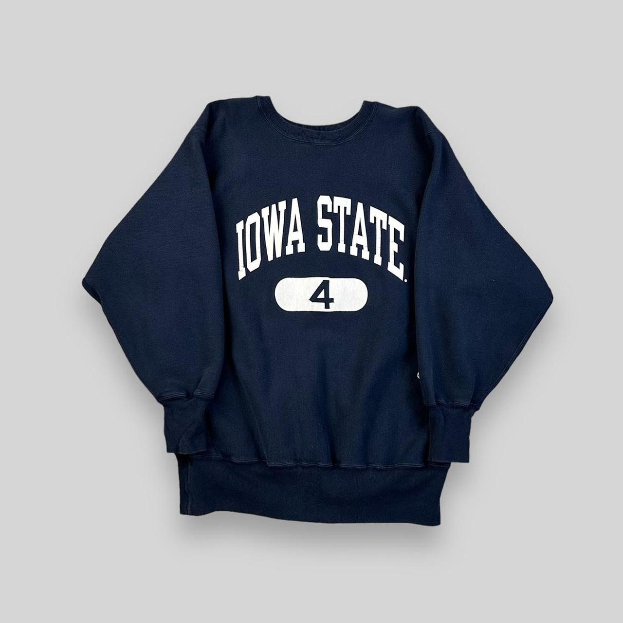 トップス 90s champion reverse weave iowa 99 90s Iowa State Champion Reverse Weave Sweatshirt - Men's