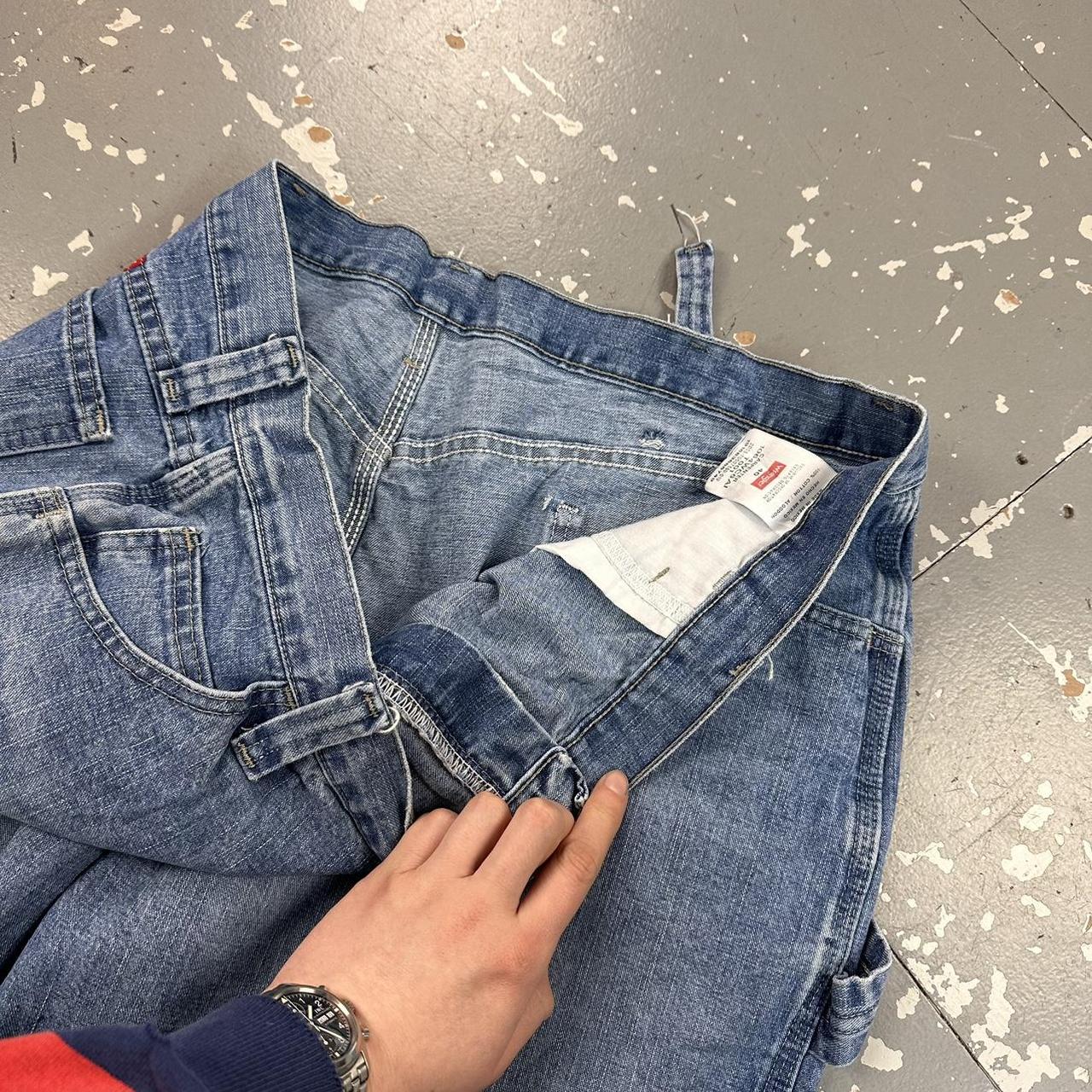 Vintage 90s Wrangler Baggy Denim Carpenter Jorts | Depop