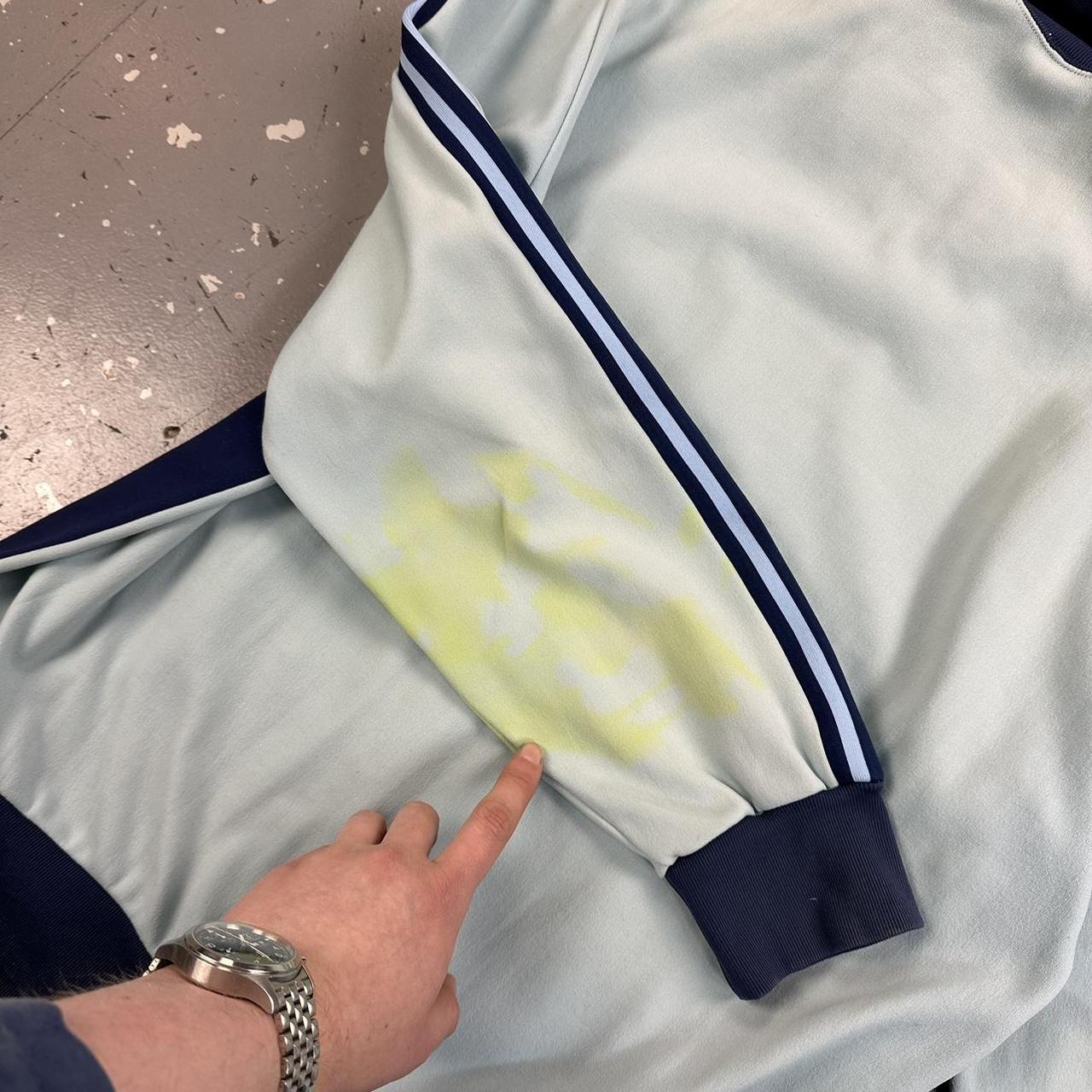 Vintage 70s Adidas Zip Up Track Jacket Blue Navy | Depop